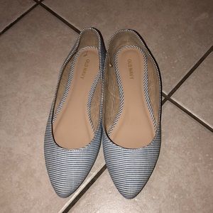 Striped old navy flats, worn once! Great buy!